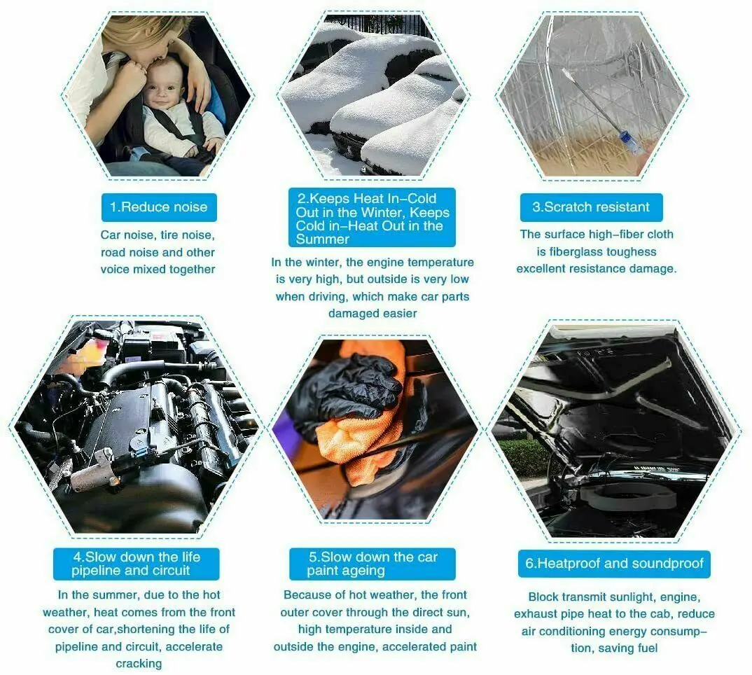 10 Sheets Sound Deadening Damping Mat Car Silent Compact Van Proofing 5mm Auto