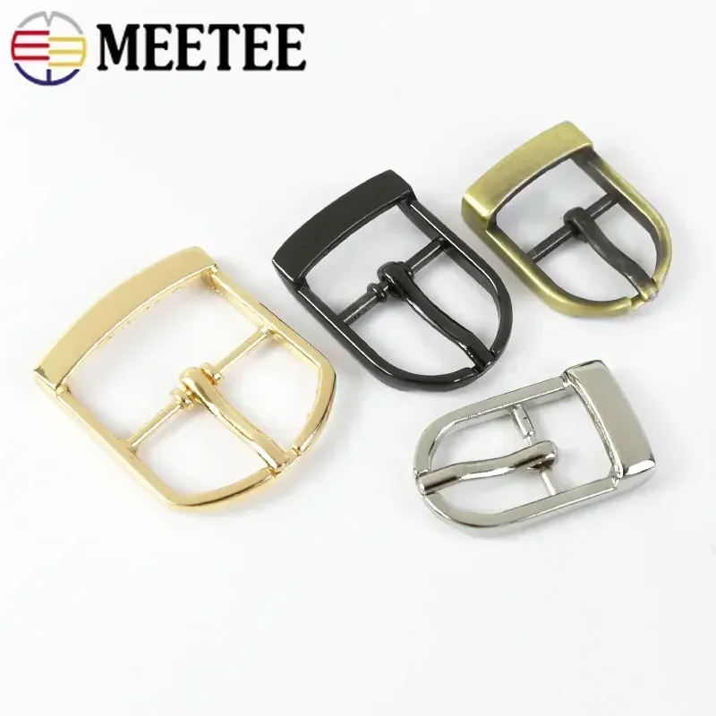 5/10/20Pcs Meetee 13-25mm Metal Belt Buckles Bag Strap Pin Buckle Shoes Handbag Webbing Adjuster Clasps DIY Hardware Accessories