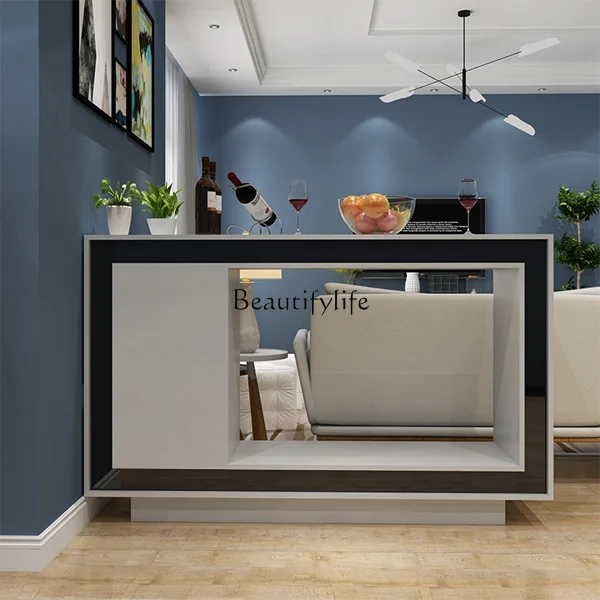 

Nordic Minimalist Bar Cabinet Living Room Partition Cabinet Home Modern Entryway Cabinet Light Luxury