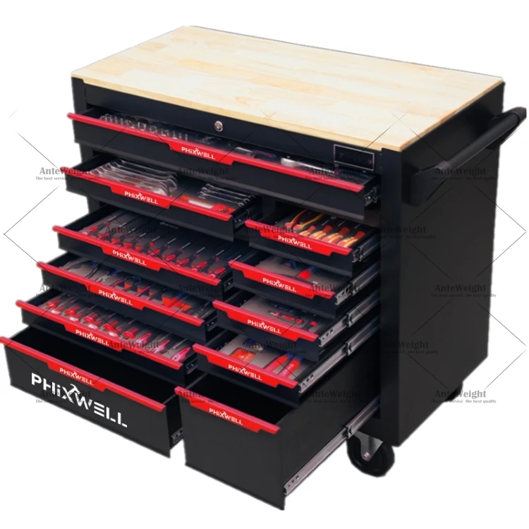 

Hot DIY Tray Workshop Rolling Detachable 12 Drawers Large Storage Cabinet Tool Set Chest Organizer Cart