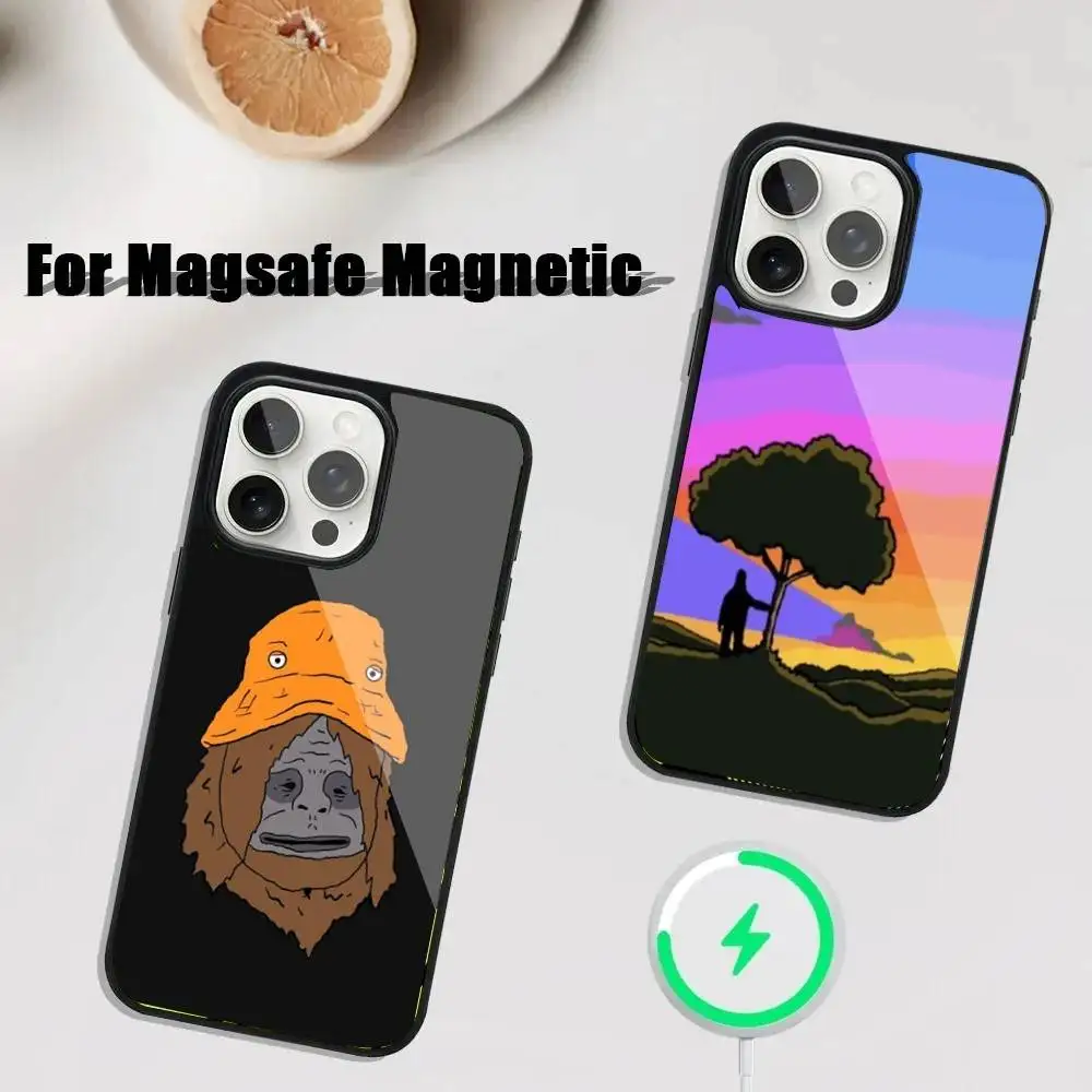 

S-Sassy The Sasquatch Phone Case For iPhone 17,16,15,14,13,12,11,Pro,Max,Plus,Mini,SE4,E Magnetic Magsafe Wireless Charging