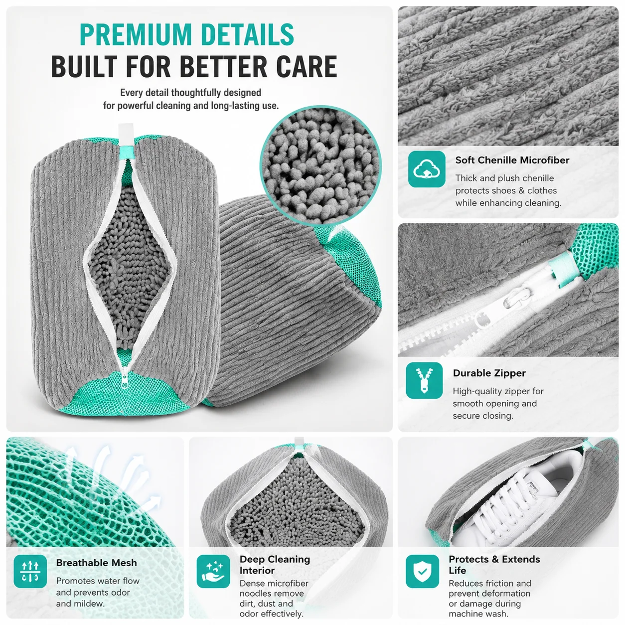 2‑Pack Reusable Shoe Laundry W - Sneaker Protector review and price