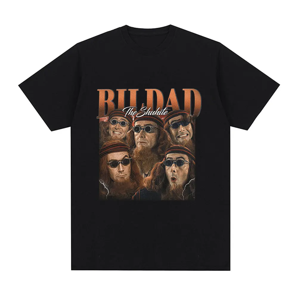Good Omens Bildad The Shuhite Graphic T Shirt Men\'s Fashion Vintage T Shirts Summer 100% Cotton Casual Cozy T-shirts Streetwears