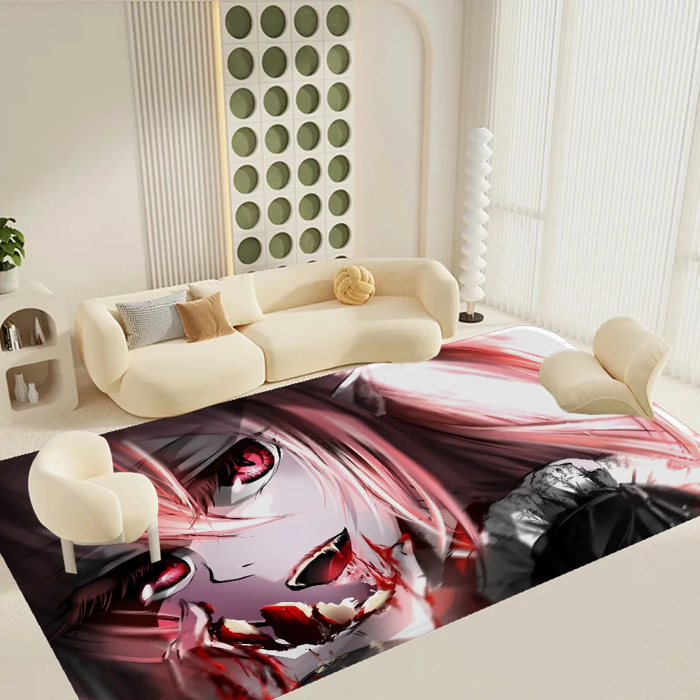 

K-krul Tepes-s Anime Room Mats Anti-slip Absorb Water Long Strip Cushion Bedroon Mat Household Carpets