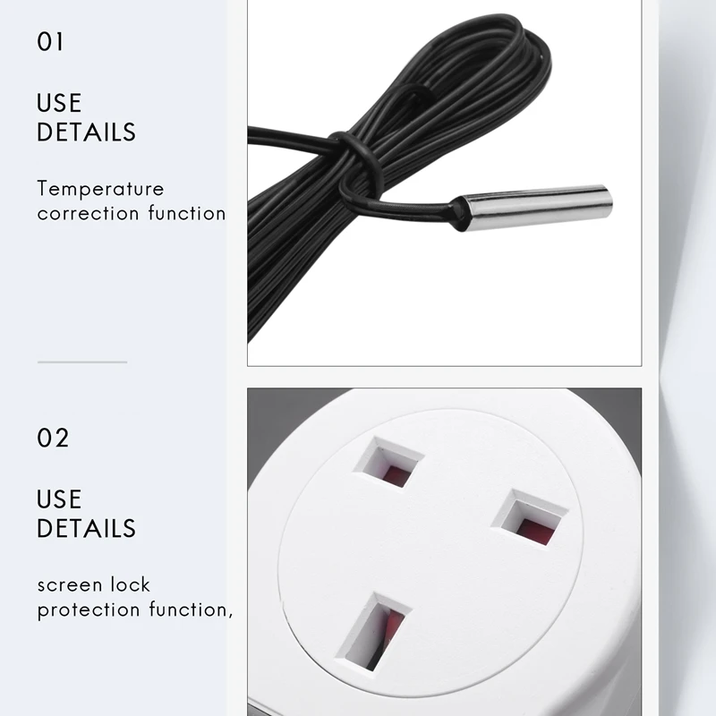 Nieuwe Digitale Temperatuurregelaar Thermostaat Stopcontact Stekker Verwarming Koeltimer Voor Homebrew Kas