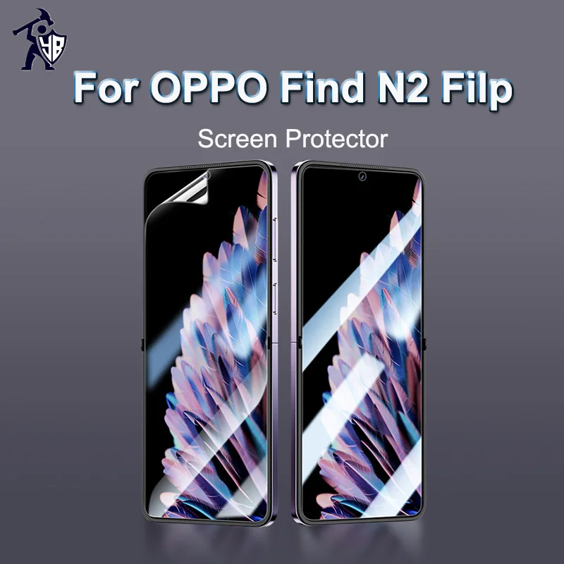 Screen Protector For OPPO Find N2 Filp HD Full Cover Front Soft Hydrogel Film Flexible Unbreakable Hydrogel Membranes Not Glass