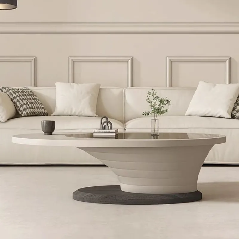 

Nordic Unique Coffee Table Design Balcony Relaxing Aesthetic Lounge Large Size Side Table Beauty Meubles Postmodern Furniture