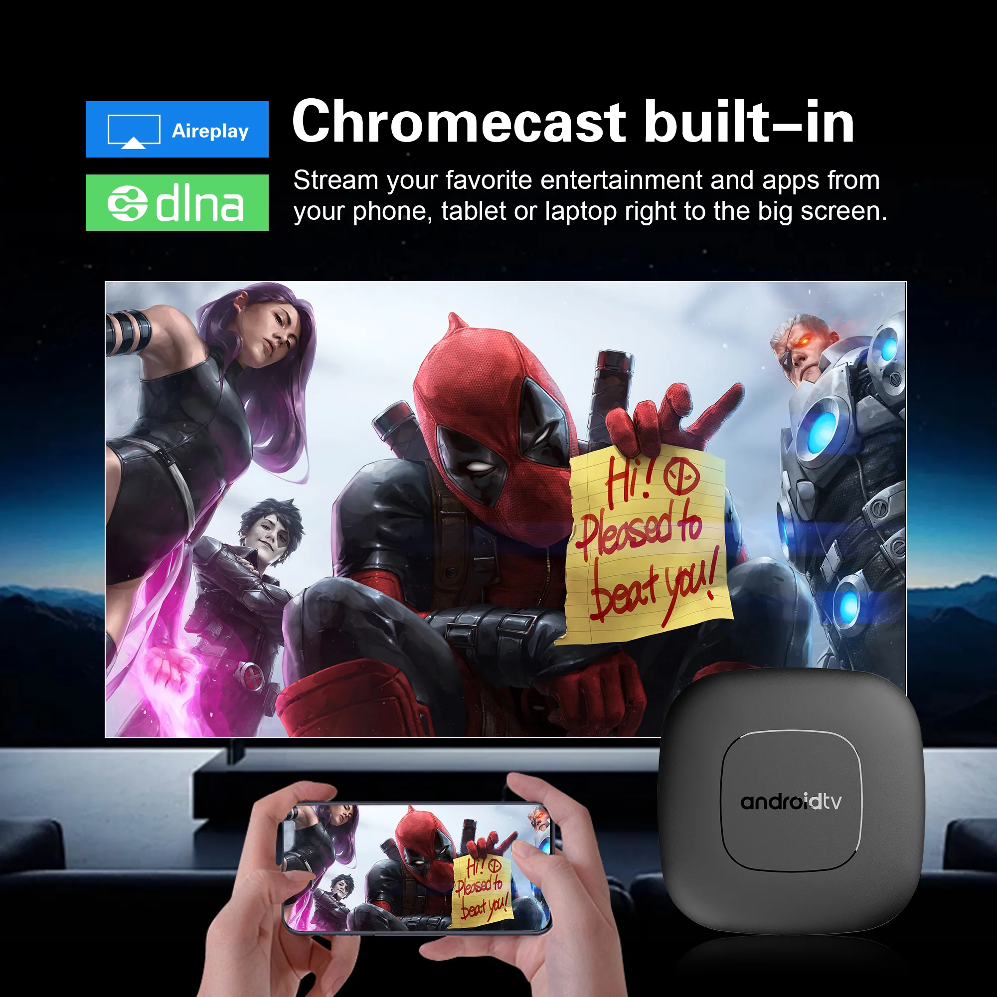 Factory Price Mortal T1 TV Box Allwinner H313 Android14 2.4G&5G Wifi 6 4K BT5.0 Voice Assistant Smart Streaming Media Player image 5