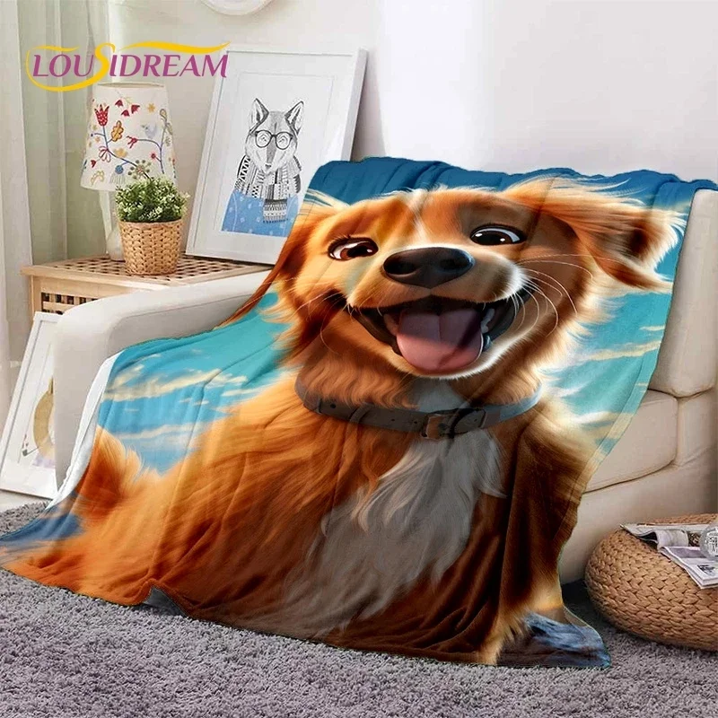 

Cute Dog Samoye, Chihuahua, Husky, Koki Cartoon Soft Flannel Blanket for Beds Bedroom Sofa Picnic,Throw Blanket Outdoor Leisure