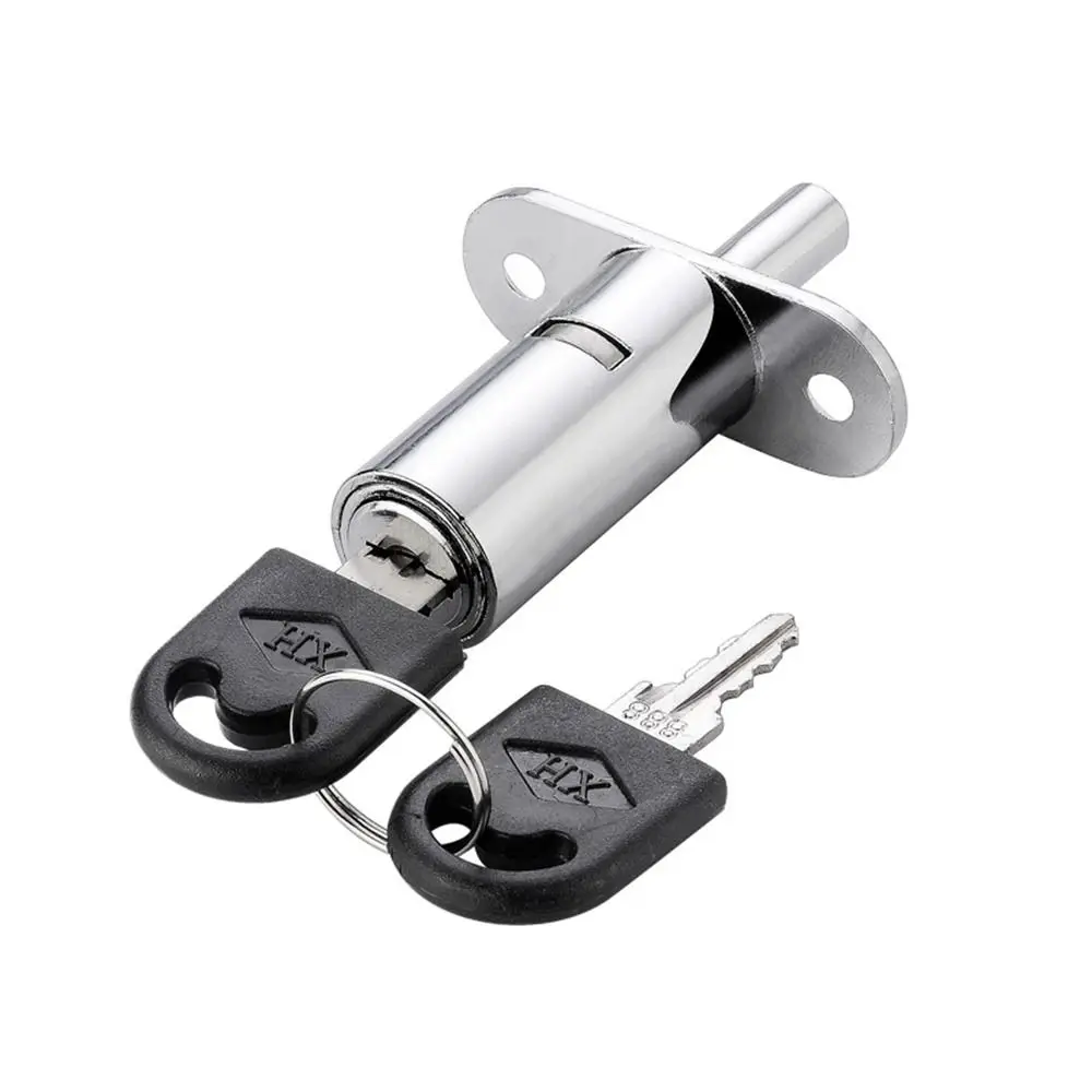 New Zinc Alloy Sliding Door Locks Antitheft With Keys Window Security Lock Security Lengthening Cabinet Catches Wardrobe