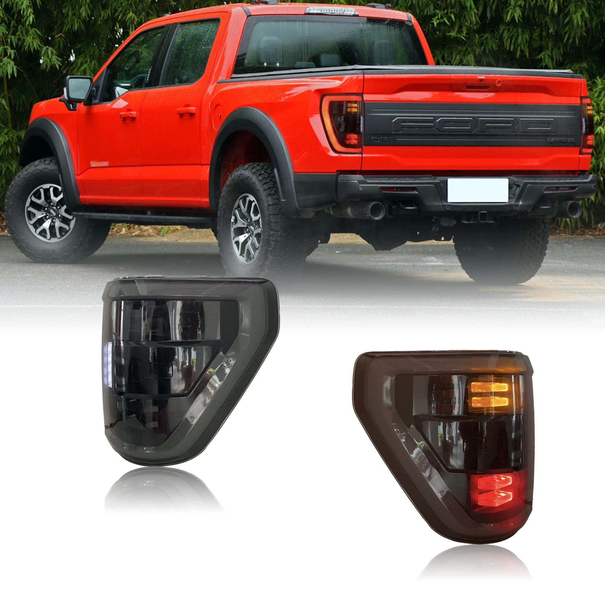 

DK Motion Factory Led Tail Light For Ford F150 21-23 Fit All Model With Dynamic Animation Car Rear Lamp Assembly