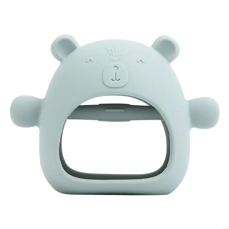 

Q22D Newborn Molar Chewing Toy Silicone Soothing Teether Early Education Sensory Toy