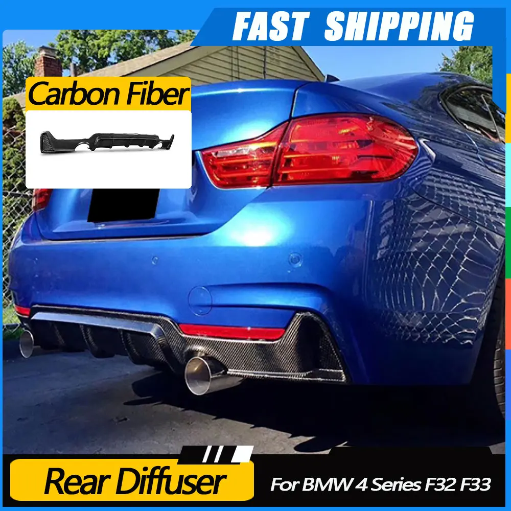 

JMCARCOOL задний спойлер с диффузором из углеродного волокна для BMW 4 серии F32 F33 F36 M Sport 2014-2018 MP Auto Car Protector Styling