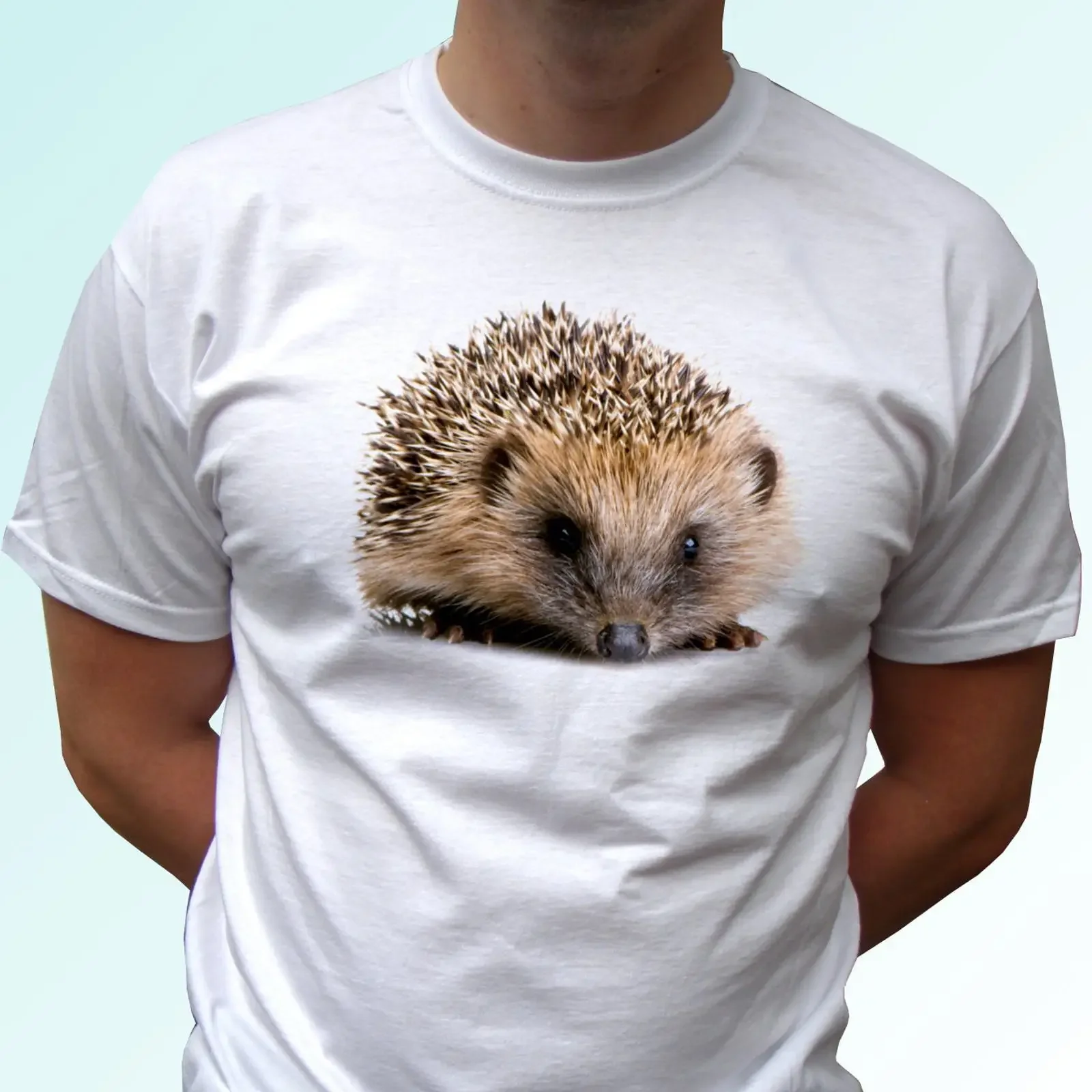 Hedgehog white T Shirt top short sleeves Kids Baby All Sizes vintage Washed Soft Versatile homme designer clothes Breathable