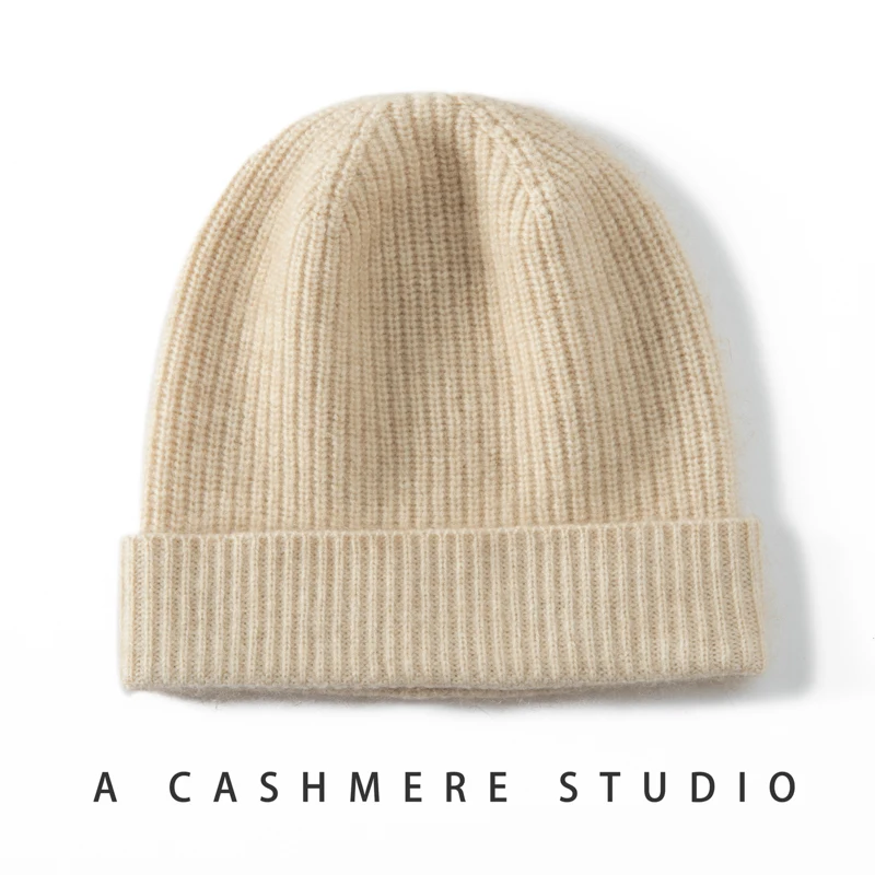 THYFGT Winter Hats for Women New Beanies Cashmere Knitted Unisex Hat Autumn Female and Men Beanie Caps Warmer Bonnet Man Cap