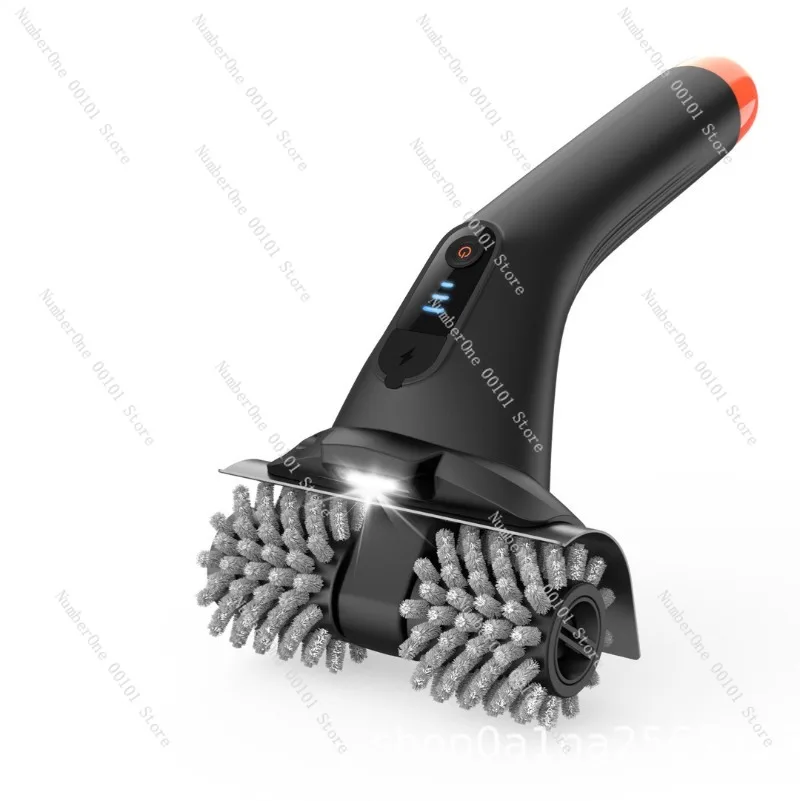 Cordless Electric BBQ Grill Cleaning Brush Wireless Handheld Stainless Steel Hard Bristle Scrubber for Barbecue Rack Oven Grate
