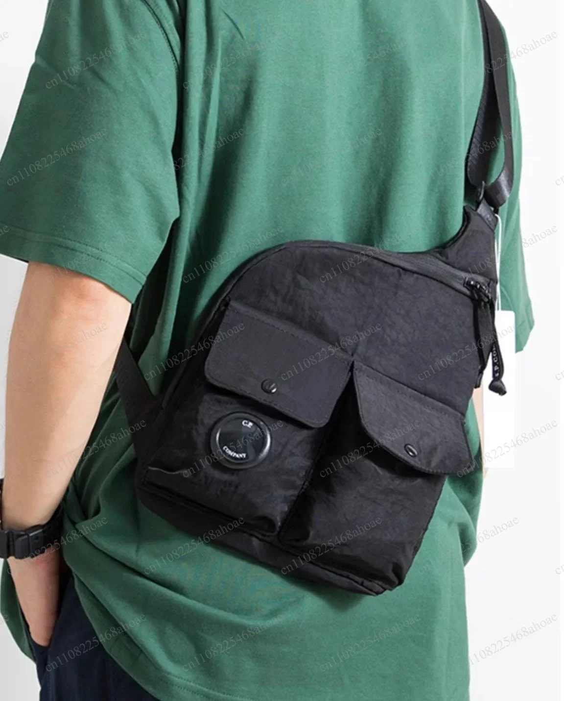 Men Chest Crossbody Bag Multi-purpose Casual Commuter Shoulder Sling Bag Large Capacity Fit Tablet PC