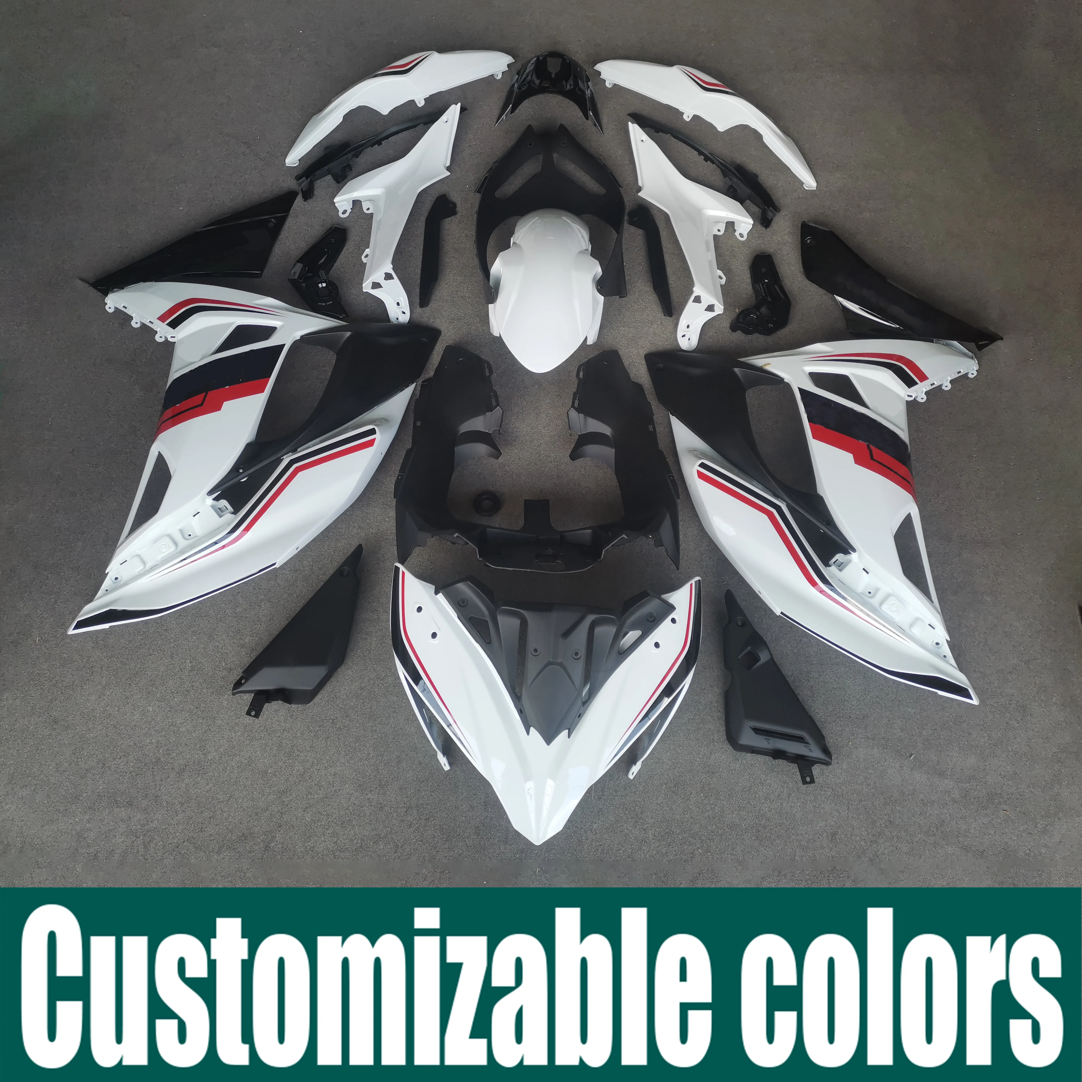 

For Kawasaki Ninja 650 EX650 2017 - 2019 ABS Injection Full Fairing Set Bodywork Kit Panel 2018 Ninja 650R Ninja650 17 18 19