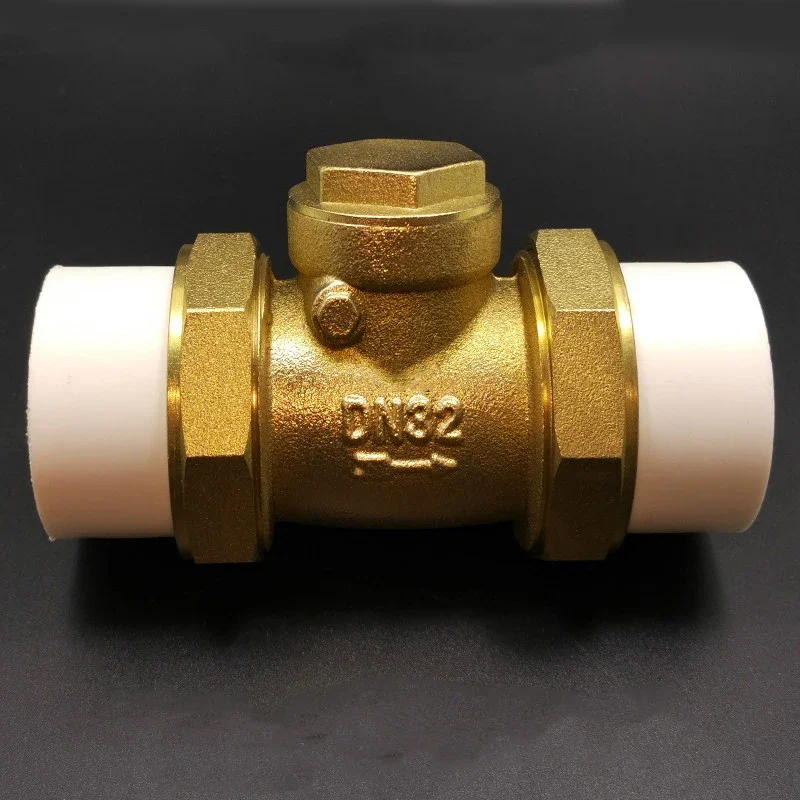 PPR Horizontal Check Valve Brass Material DN20 DN25 DN32 3/4