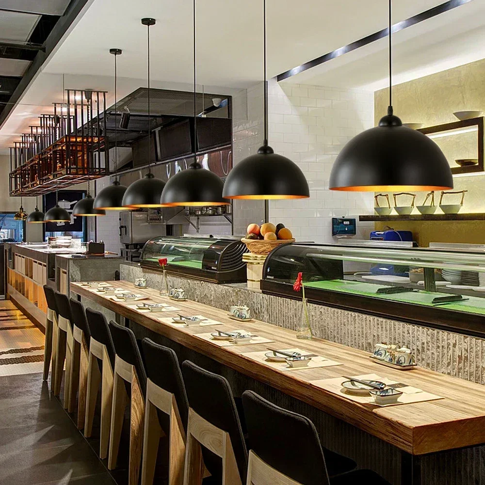 

Retro American Country Pendant Light Industrial Hanging Lamp Vintage Ceiling Chandelier for Kitchen Island Restaurant