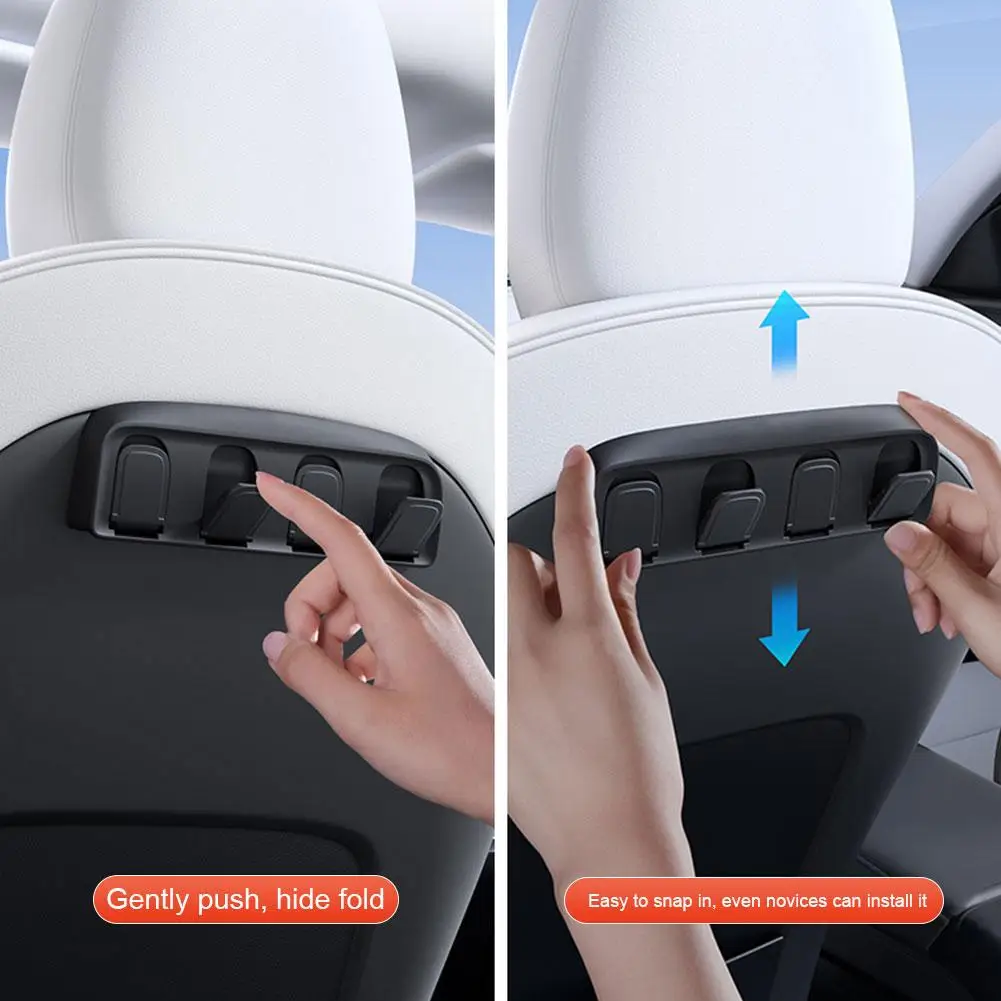 Car Seat Back Hide Hook Interior Accesorios Para Auto Storage And Arrangement Headrest Bracket For Tesla Model Y/3