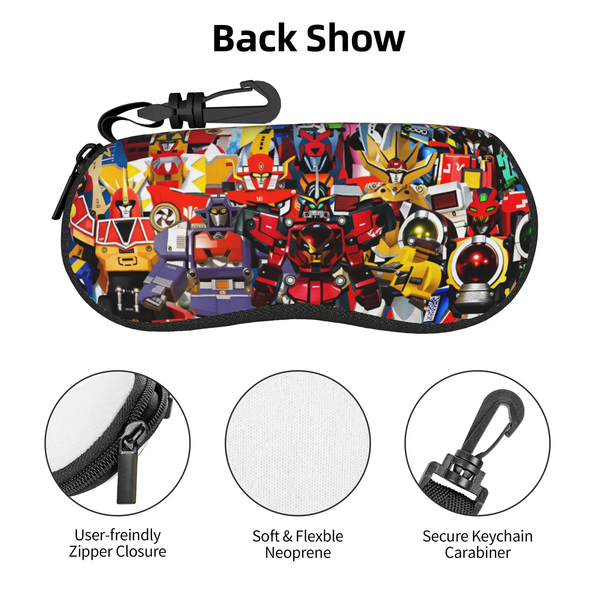 Gokaioh Super Sentai Daizyujin - Fundas protectoras para gafas, estuche para gafas de sol, bolsa para gafas Dairenoh Muteki Shogun