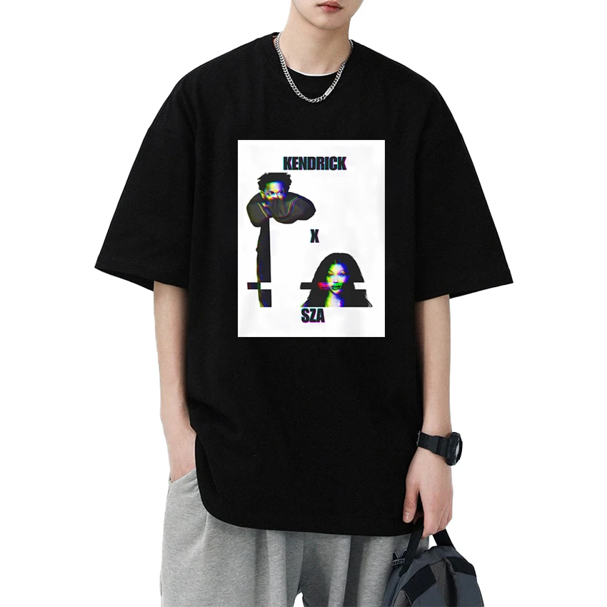 

Summer Kendrick Lamar and SZA 2025 Tour Tee shirt Men Women vintage streetwear Cotton short sleeve T-shirts Unisex Oversized Top