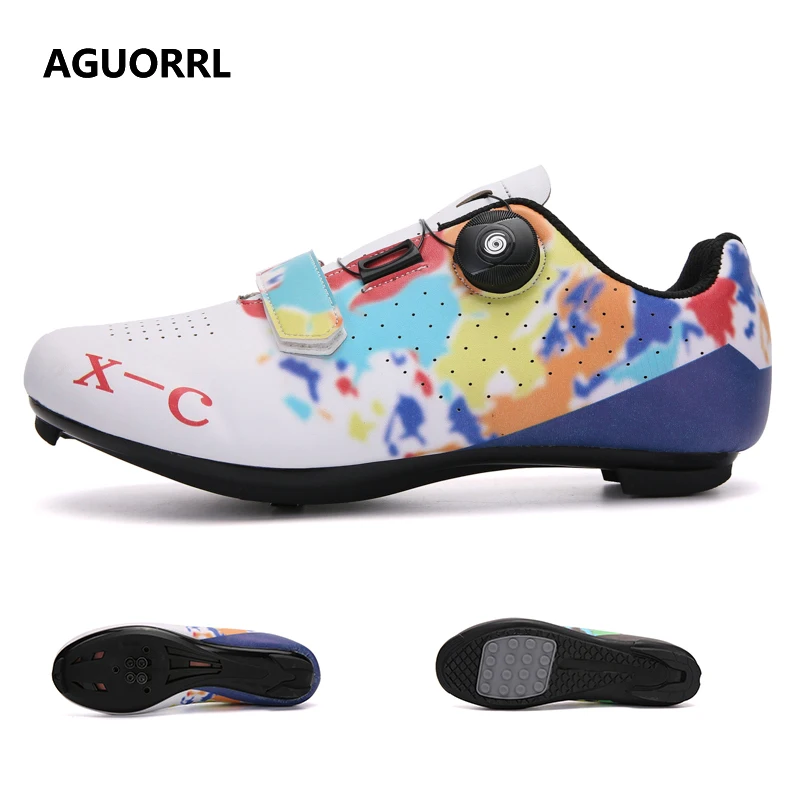 

Men's Outdoor Professional Cycling Shoes,Lighter Nylon Soles,Breathable Upper, Mountain Off-road, Road Bike Racing Shoes SPD-MTB