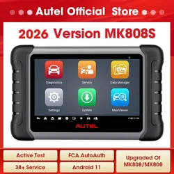 Autel-MaxiCOM MK808S EAU de voiture, outil de diagnostic automobile OBD2, lecteur de code de test actif, codage de clé