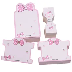 50pcs Cute Hair Band Hairpins Packaging Paper Cards for DIY Girls Hair Accessories Display Packaging Cards Retail Tags