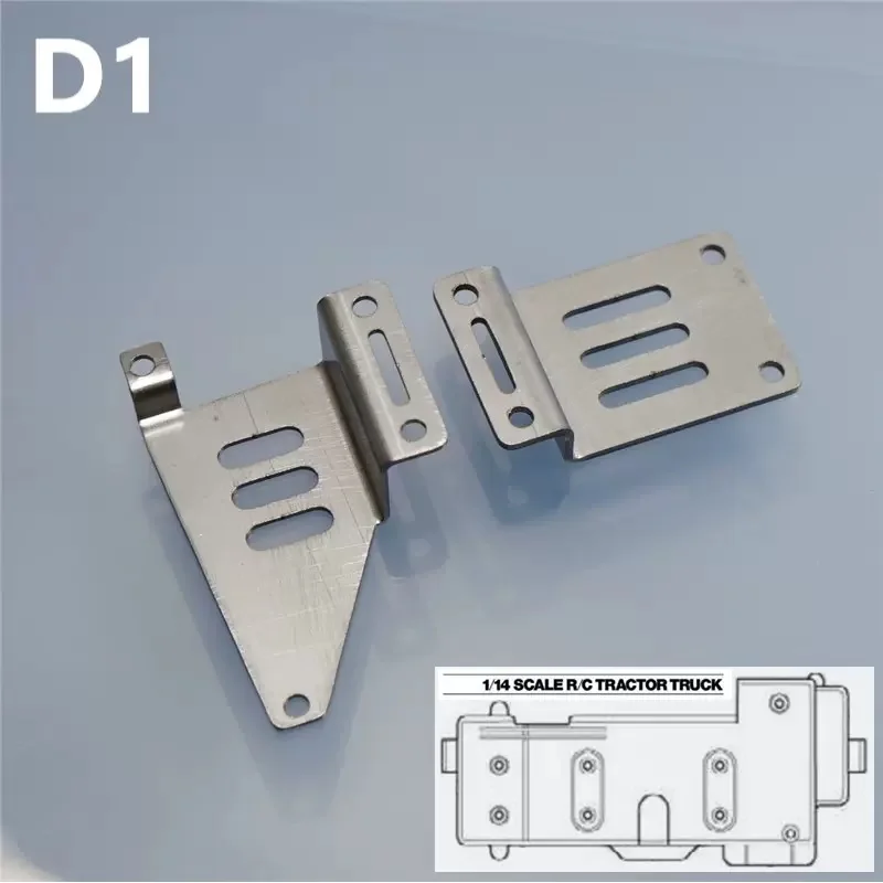 

Metal Battery Case Adapter Simulation Bracket for 1/14 Tamiya RC Truck Tipper SCANIA 770S 56368 VOLVO ACTROS BENZ MAN Model Car