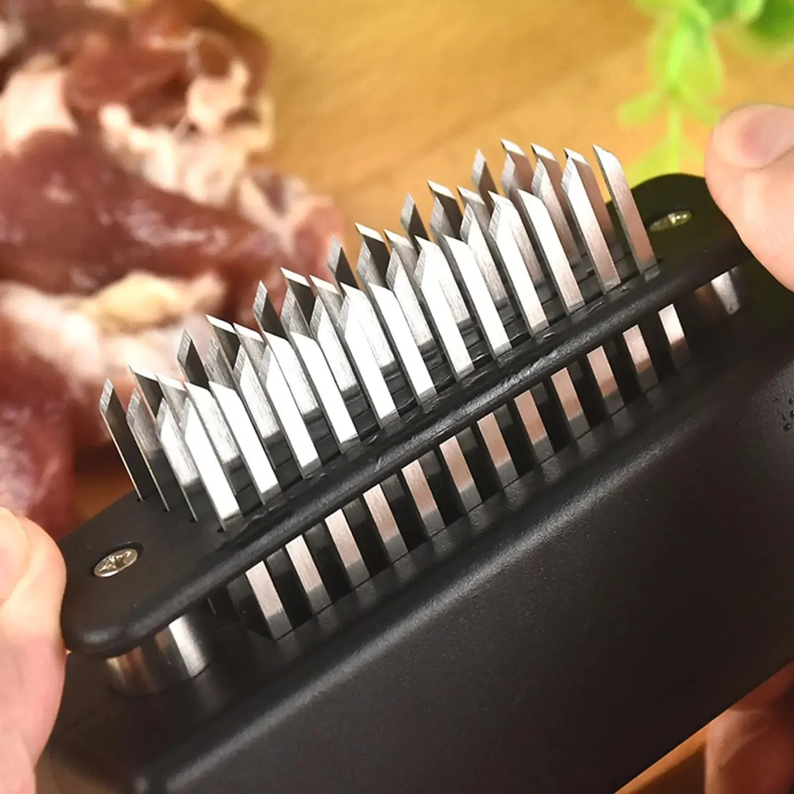 Meat Tenderizer 48 Steel Needles Meat Tenderizer Steak Softener Pounder Kitchen Cooking Tools Hammer Gadgets L8O3 image 6