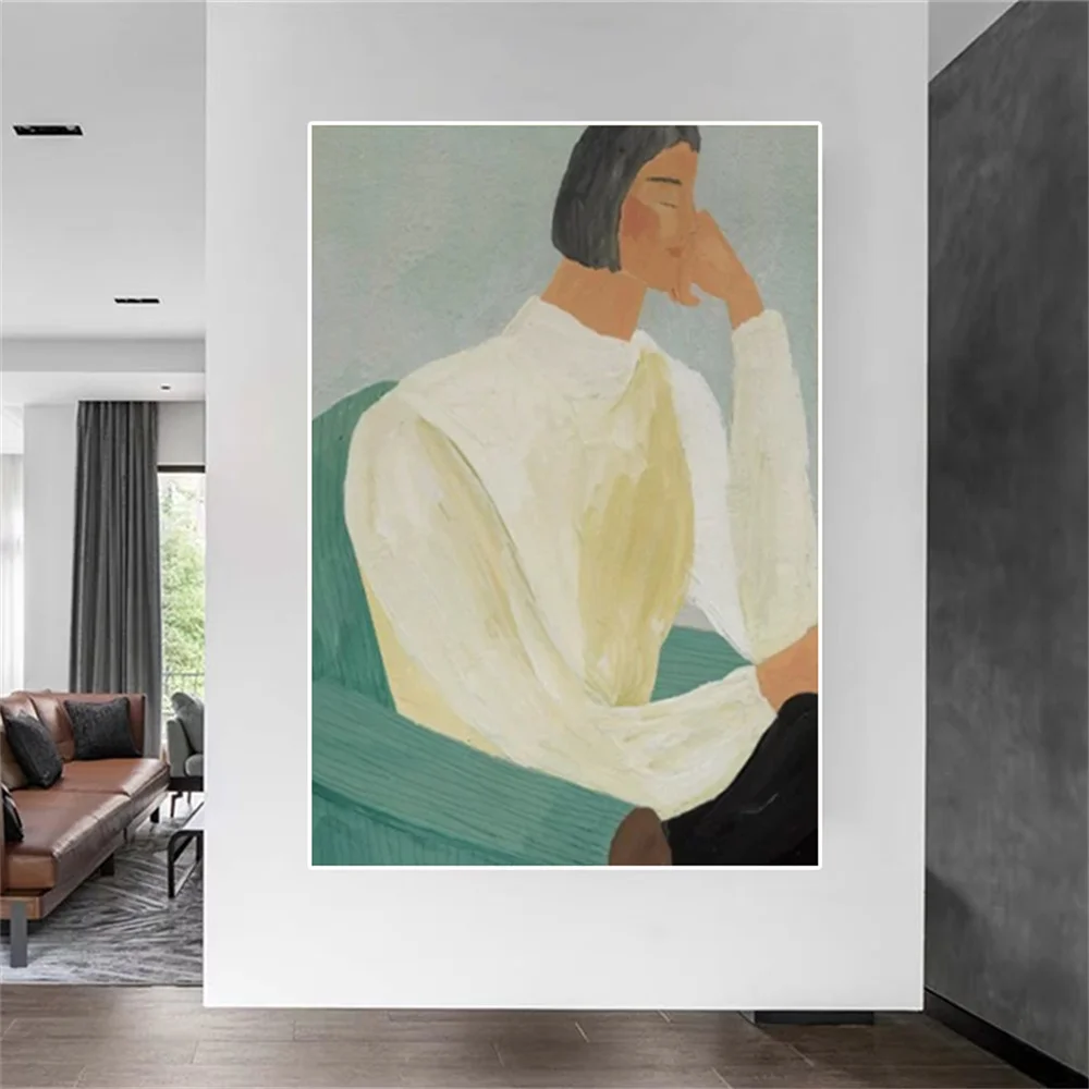 100% Handmade Noblewoman Oil Painting Picasso Canvas Poster Sexy Women Wall Art Picture For Living Room Decor Image Mural Gift