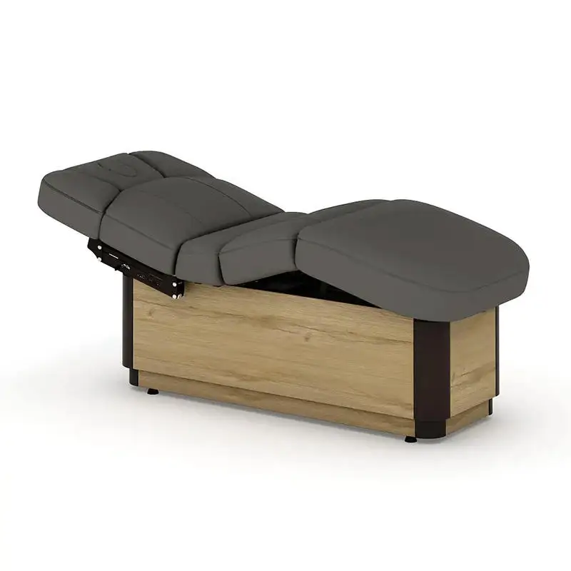 Electric Heated Massage Bed With Adjustable Height And 3 Motors For Spa Salon And Beauty Treatments