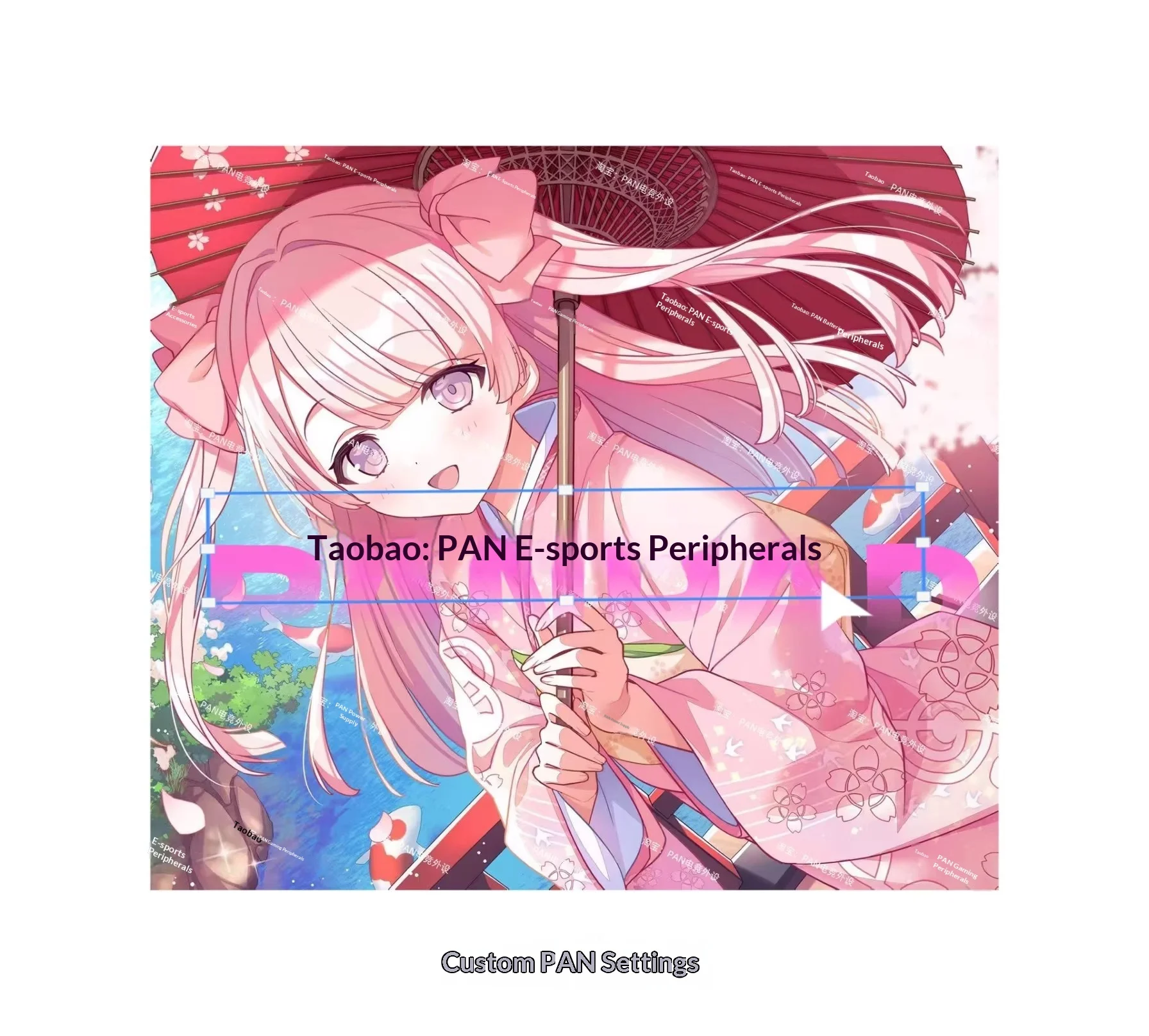 PAN Esports Sakura Glass Mousepad Smooth and Speed Mouse Pad FPS Coating Full Coverage Primer For APEX CSGO PC Accessories Gifts