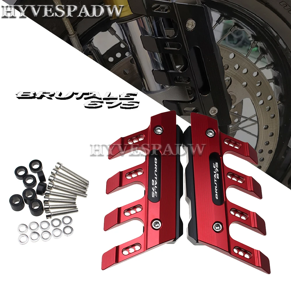 

For MV Agusta Brutale 675 Motorcycle CNC Accessories Mudguard Side Protection Block Front Fender Anti-Fall Slider