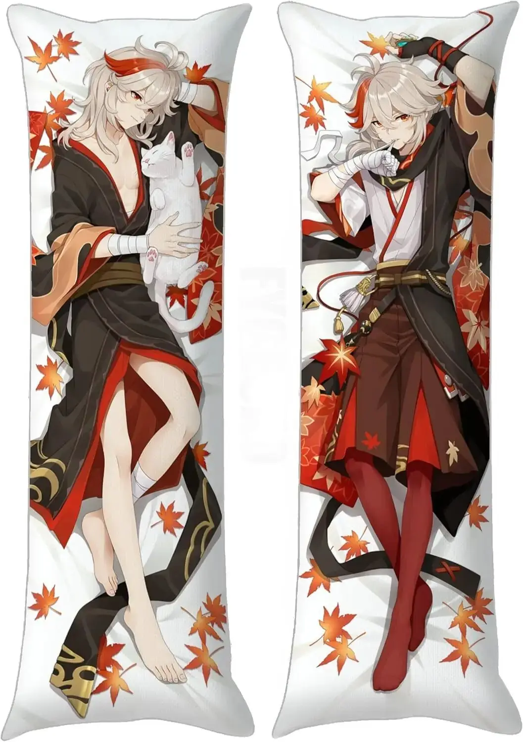 Anime Game Genshin Impact Role Kaedehara Kazuha Hugging Body Pillow Cover, Double-Sided Printed 150*50cm 59