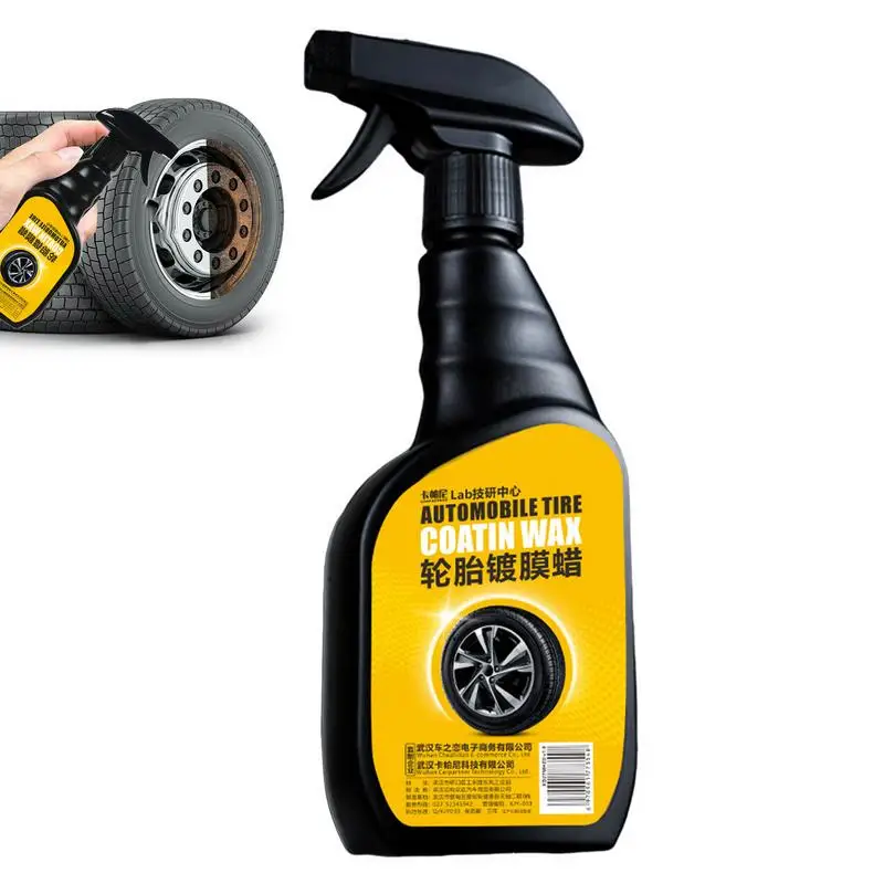 Wet Tire Dressing 500ml Nano Coating Tire Polish Tire Dressing Spray Wheel Care Products Long Lasting Car Tyre Shine For High