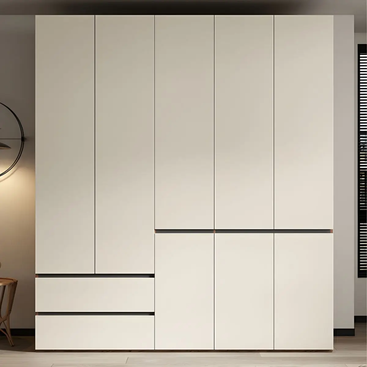 

Hot Sale Modern Solid Wood Portable Wardrobe Large Storage Bedroom Furniture Assembled for Living Room Laundry Hall Hotel Mallpr