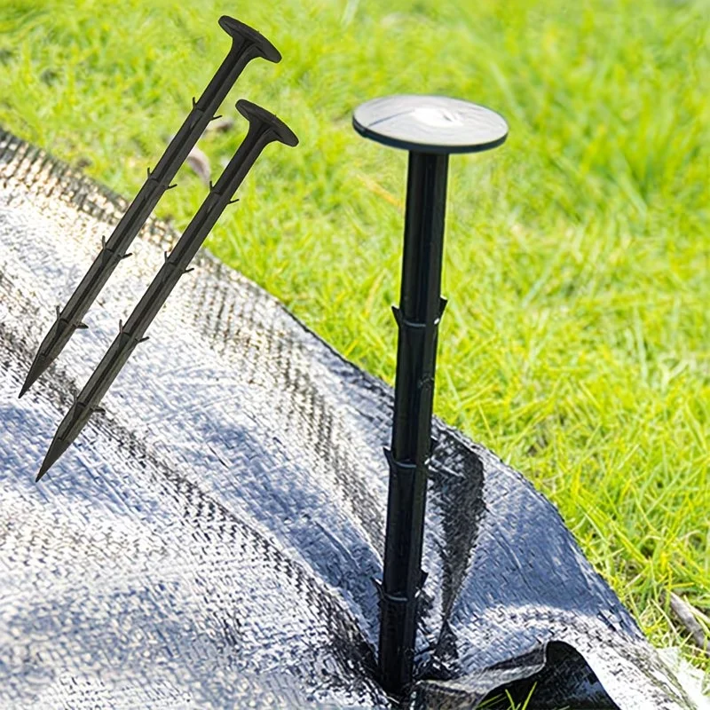 30Pcs Plastic Garden Stakes Multi Use for Shade Net Weed Mulch Farm Greenhouse Plant Support & Camping Mats