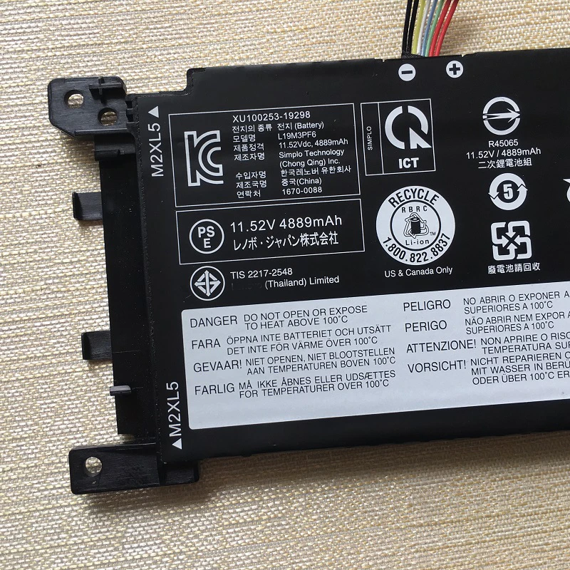 Imagem -04 - Supstone Novo L19m3pf6 L19d3pf3 Bateria para Lenovo Ideapad 515alc05 15are05 15iil05 15itl05 L19c4pf1 L19l3pf2 L19c3pf5 L19l4pf1
