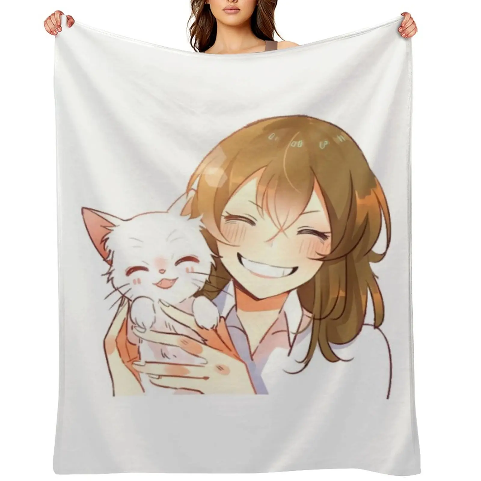 

A whisker away - smiling Sasaki & Taro Throw Blanket Single Luxury Thicken warm winter Summer Blankets