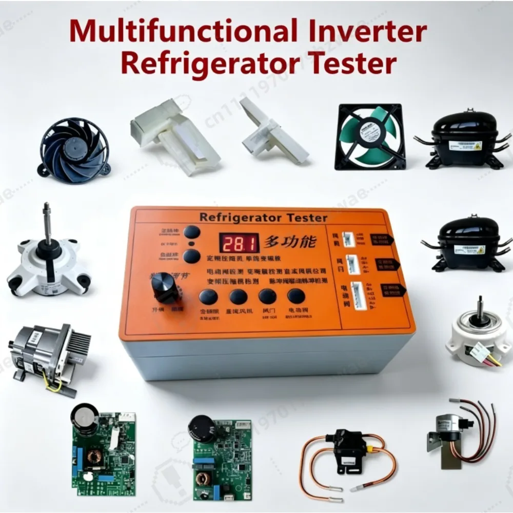 Refrigerator Tester Diagnostic Tool for Board Compressor Valve Fan Damper 3 in 1 Refrigerator Test Instrument Fault Finder