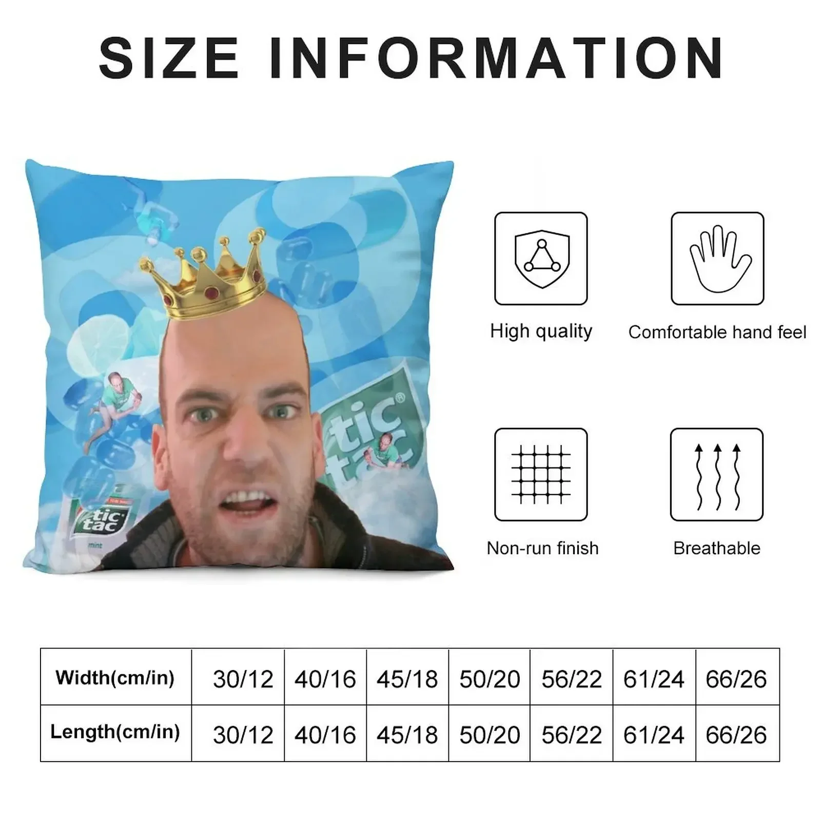 Calum's Corner Tic Tac Head Man WILLNE TWOTI Throw Pillow Pillows Aesthetic home decor items pillow