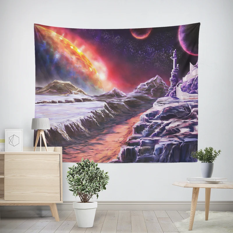 Home decoration Colorful Animal Scenery room decor wall tapestry aesthetic bedroom aesthetic wall art large fabric wall tapestry