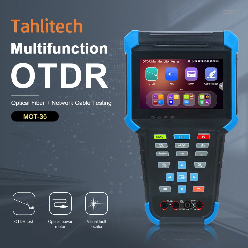 

Tahlitech Mini OTDR оптический отражатель активного волокна живой тестер оптический рефлектометр сенсорный экран OPM VFL 1310/1550 нм otdr тест