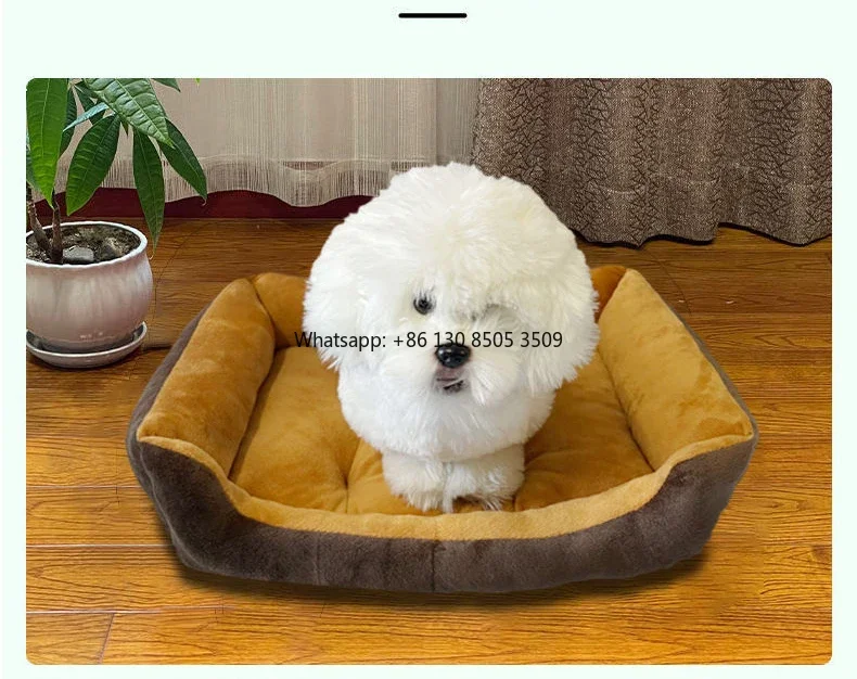 Wholesale Manufacturer Non-slip Soft Plush Cat Dog Bed Sofa