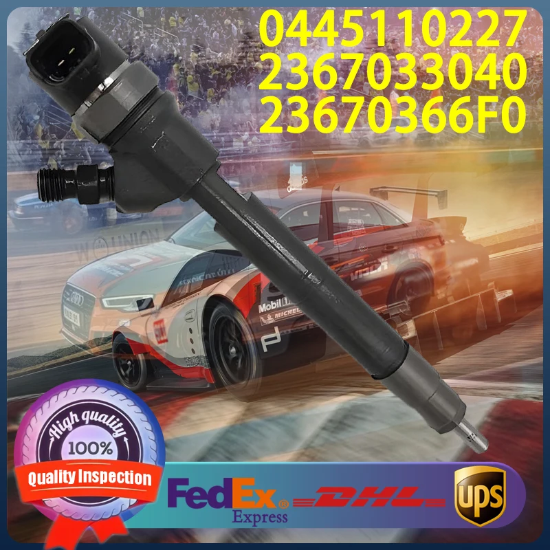 

0445110227 0445110228 0986435177 23670-33040 23670-366F0 Common Rail Injector For Toyota Yaris 1.4 D 1NDTV D-4D Engine