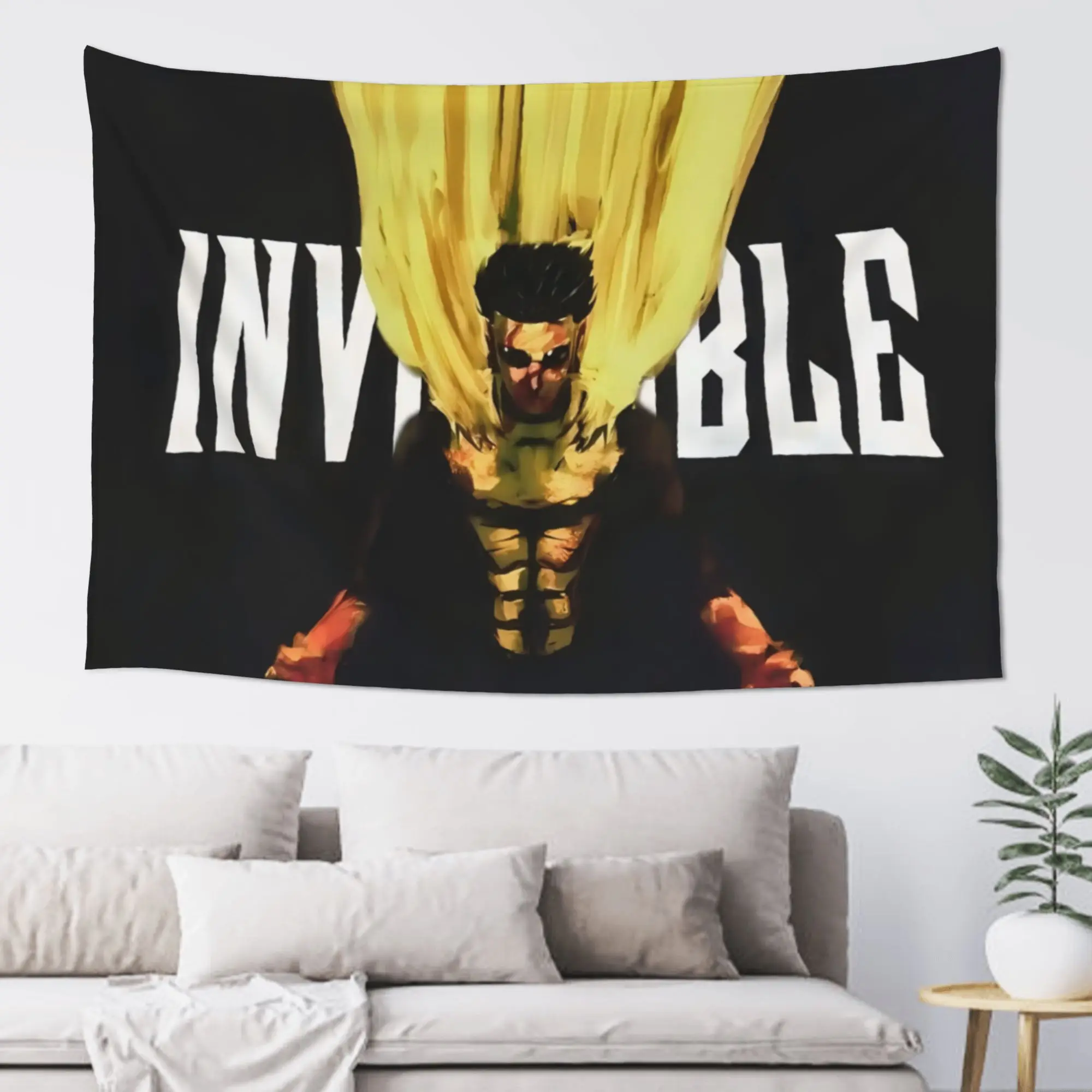 VIKAMA Invincible Young Hero Tapestry Dark Anime Style Background Cloth Atmosphere Decorative Cloth Room Decoration