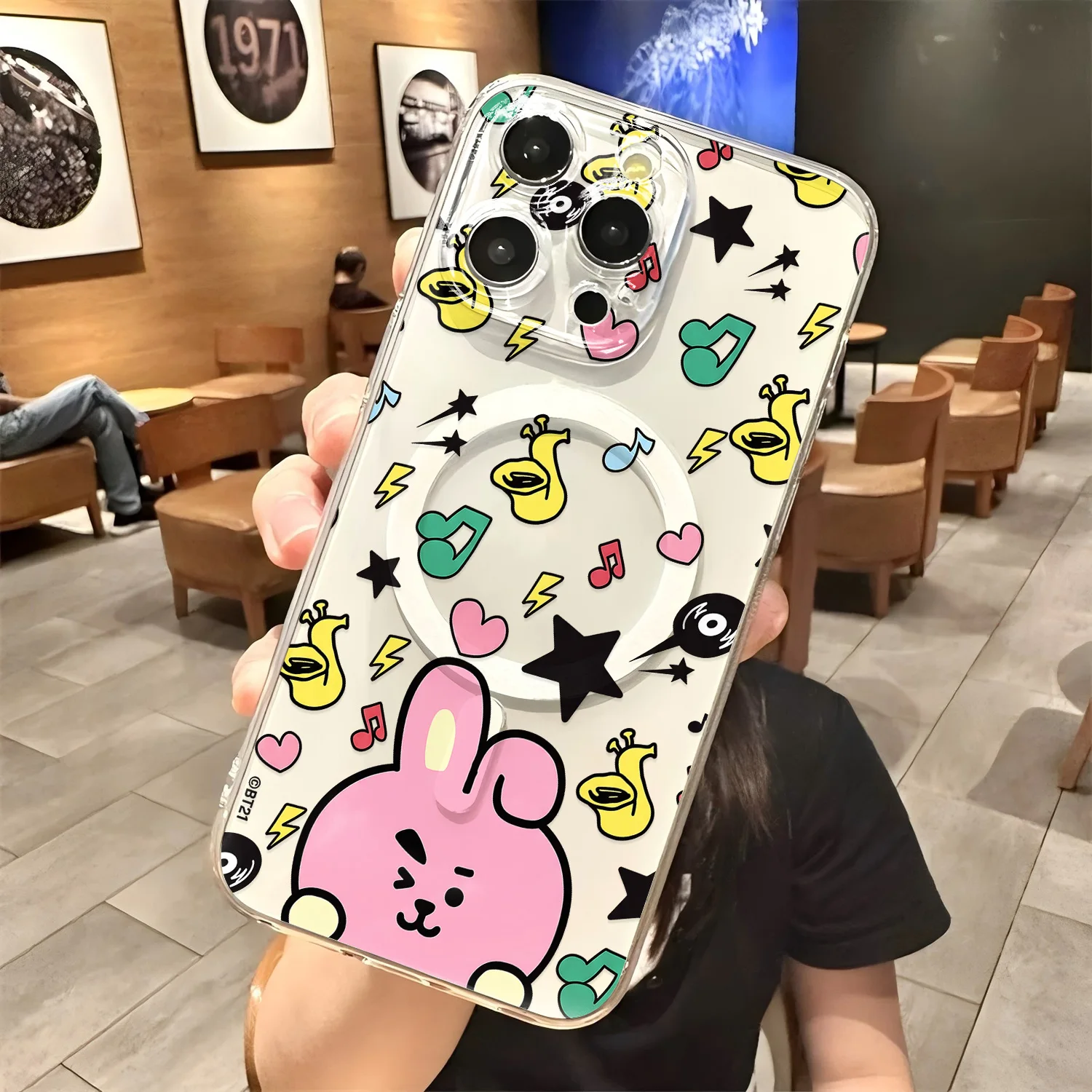 Cute B-BT21 Cartoon Hot New Magnetic Phone Case For IPhone 18 17 16 15 14 13 12 11 8 7 Air Plus Pro Max XR Soft Clear Tpu Cover - view 2